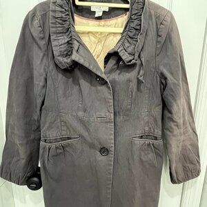 Ann Taylor LOFT Gray Lightweight Jacket